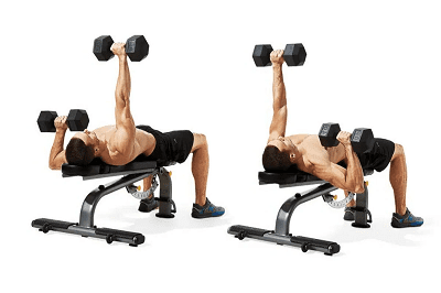 Поперемінний жим гантелей