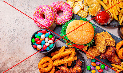 Продукти, яких слід уникати більшу частину часу